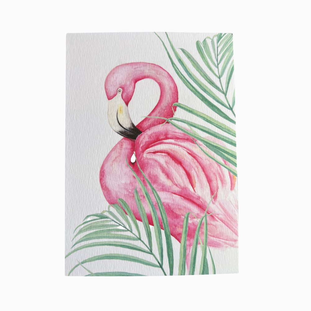 Postkarte "Flamingo"